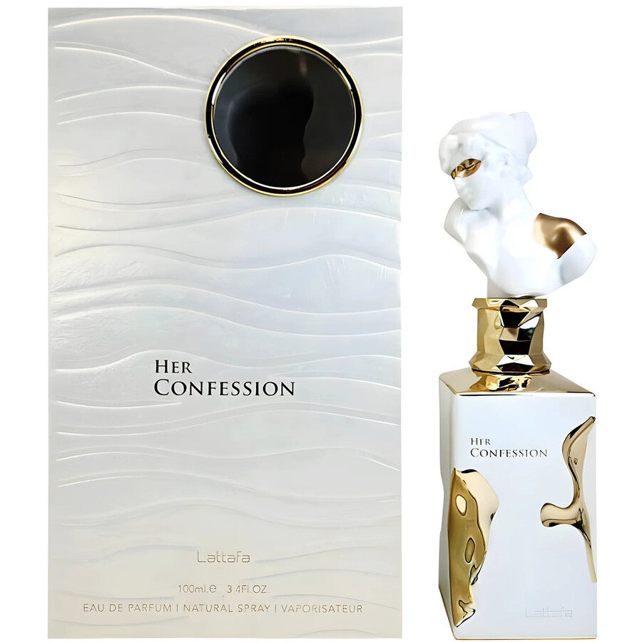 Lattafa Her Confession Eau de Parfum Spray for Women 3.4 oz