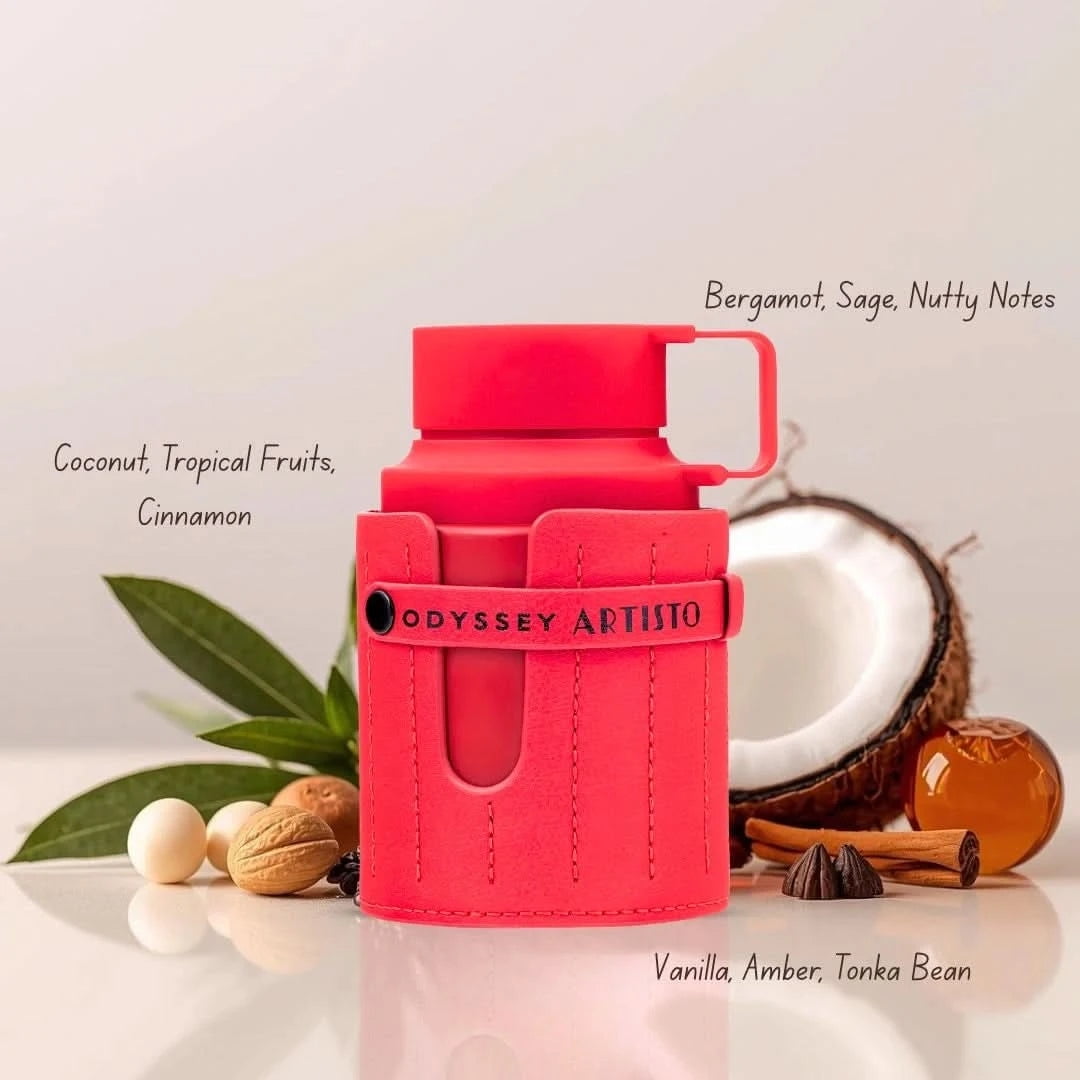 Armaf Odyssey Artisto Red Edition Eau de Parfum for Men 3.4 oz - 图片 3