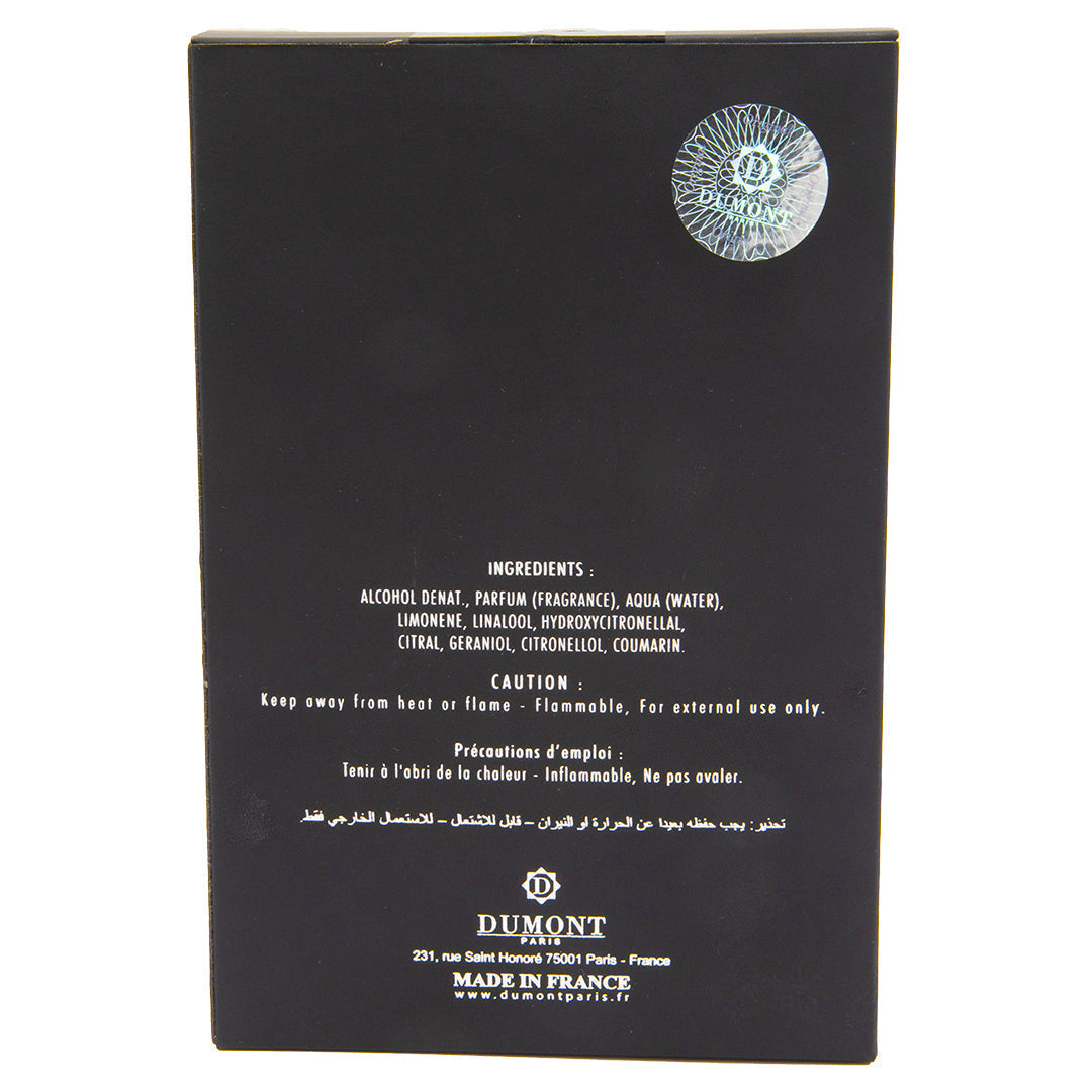 Dumont Paris Nitro Black Pour Homme Eau de Parfum 3.4 oz - 图片 3