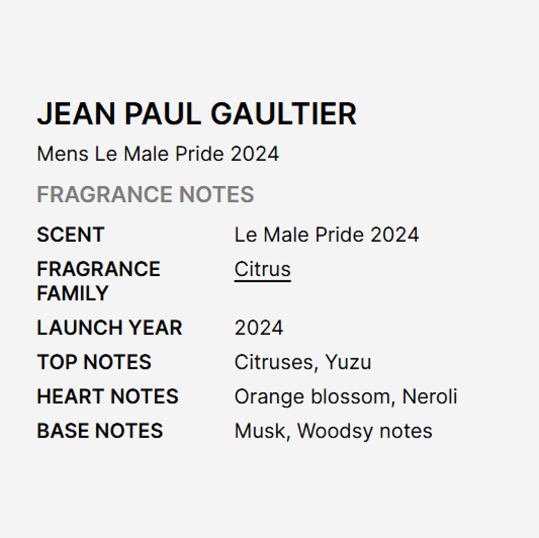 Jean Paul Gaultier Le Male Pride 2024 Eau de Toilette 125ml - 图片 4